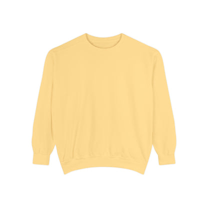 Bookish Latino Garment-Dyed Sweatshirt with Candles and Books Design