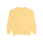 Bookish Latino Garment-Dyed Sweatshirt with Candles and Books Design