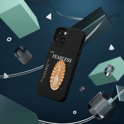 Fearless Impact-Resistant Phone Case, Protective Cover, Inspirational Gift, Unique Design, Motivational Cell Phone Case
