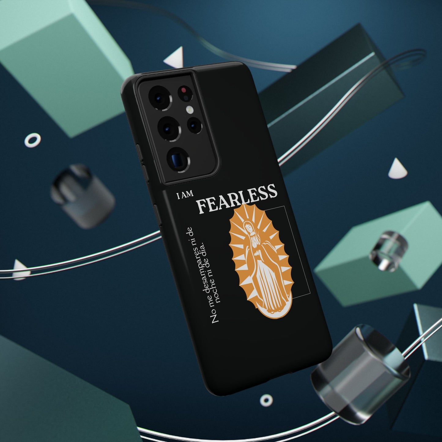 Fearless Impact-Resistant Phone Case, Protective Cover, Inspirational Gift, Unique Design, Motivational Cell Phone Case