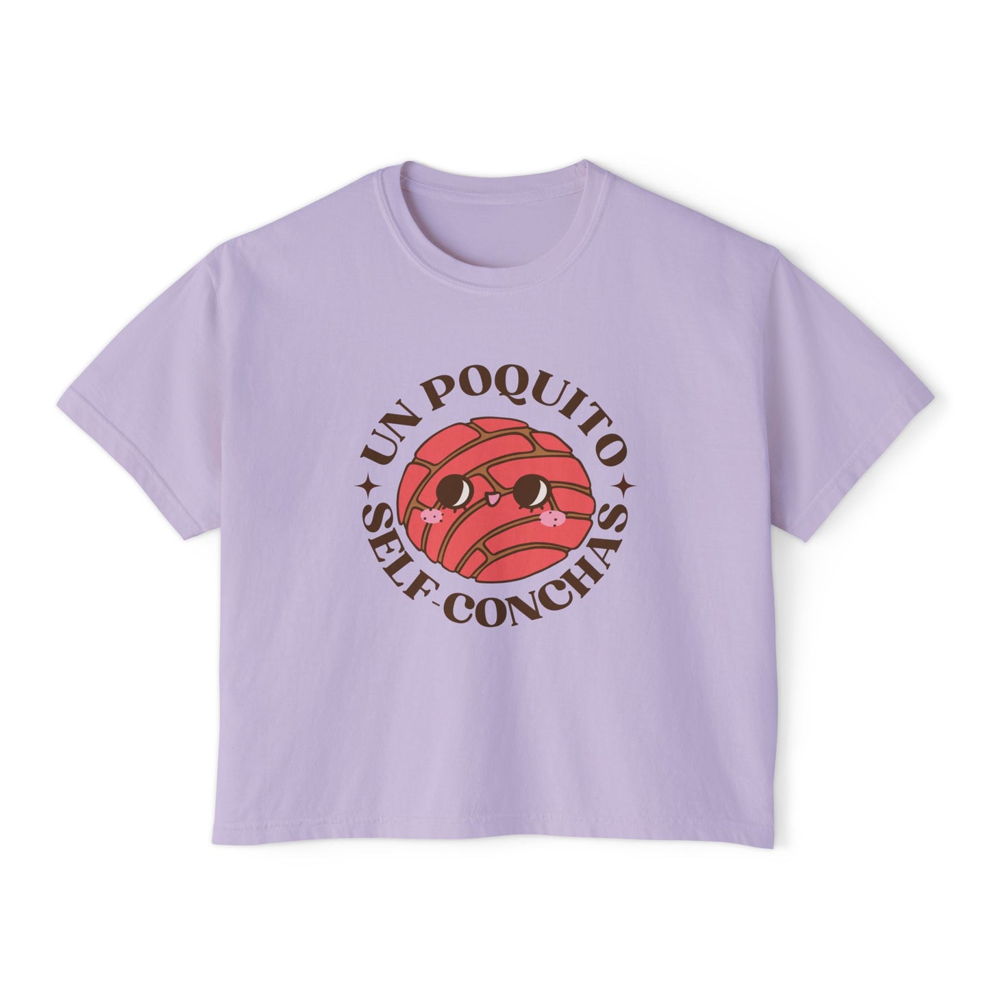 Boxy Tee with Un Poquito Self Conchas and Cute Concha Design