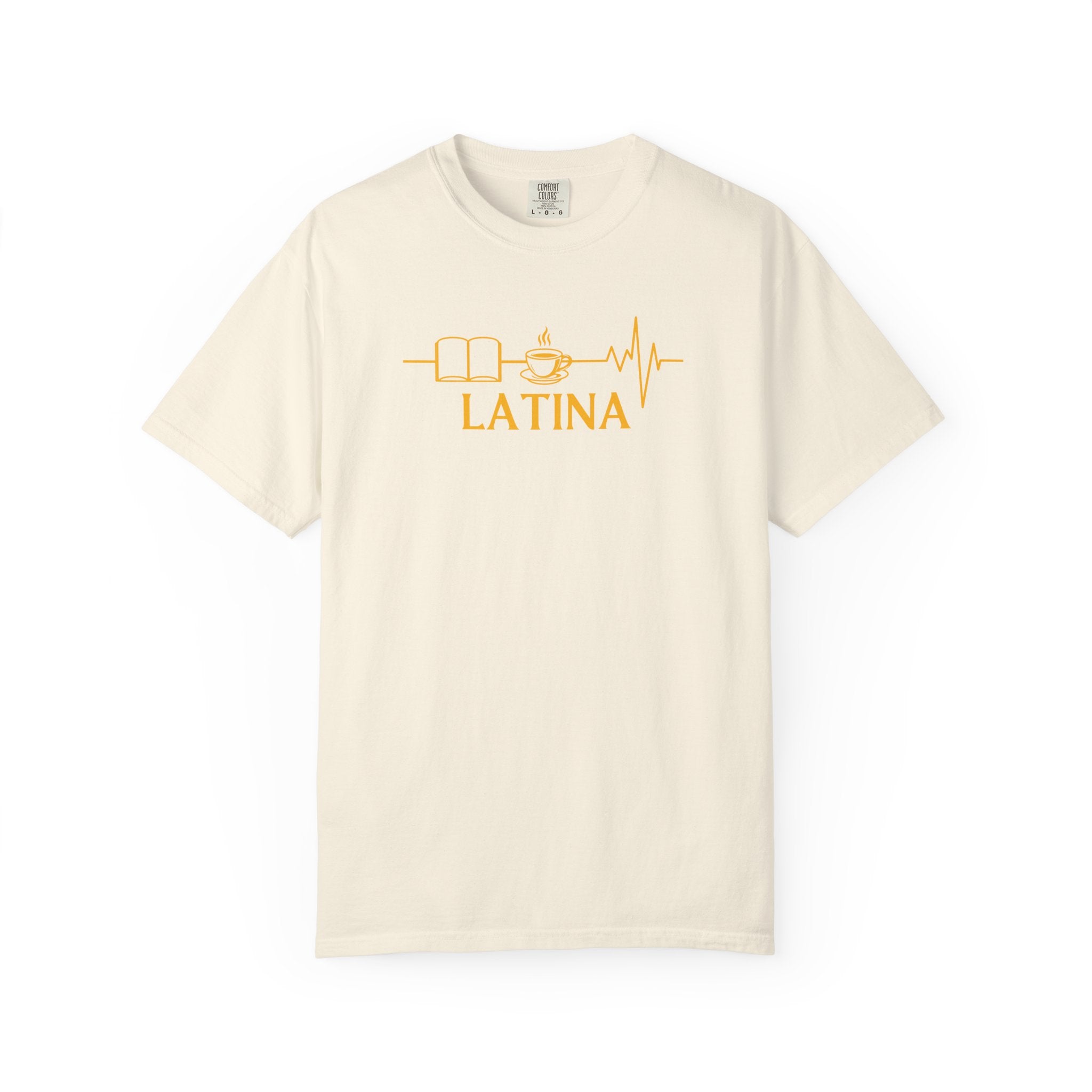 Latina with Coffee & Book Heartbeat T-Shirt