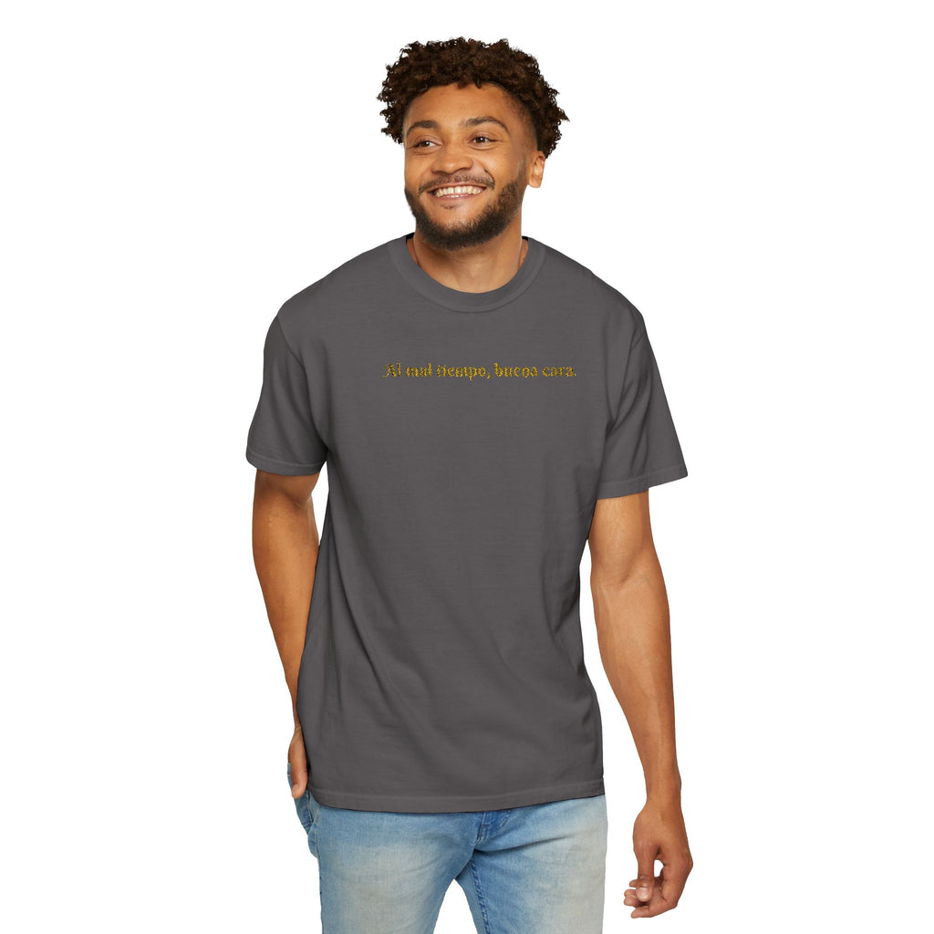 Embroidered Unisex T-shirt - Al mal tiempo, buena cara