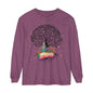 Long Sleeve T-Shirt - Magical Tree with Catrina and Roots Design