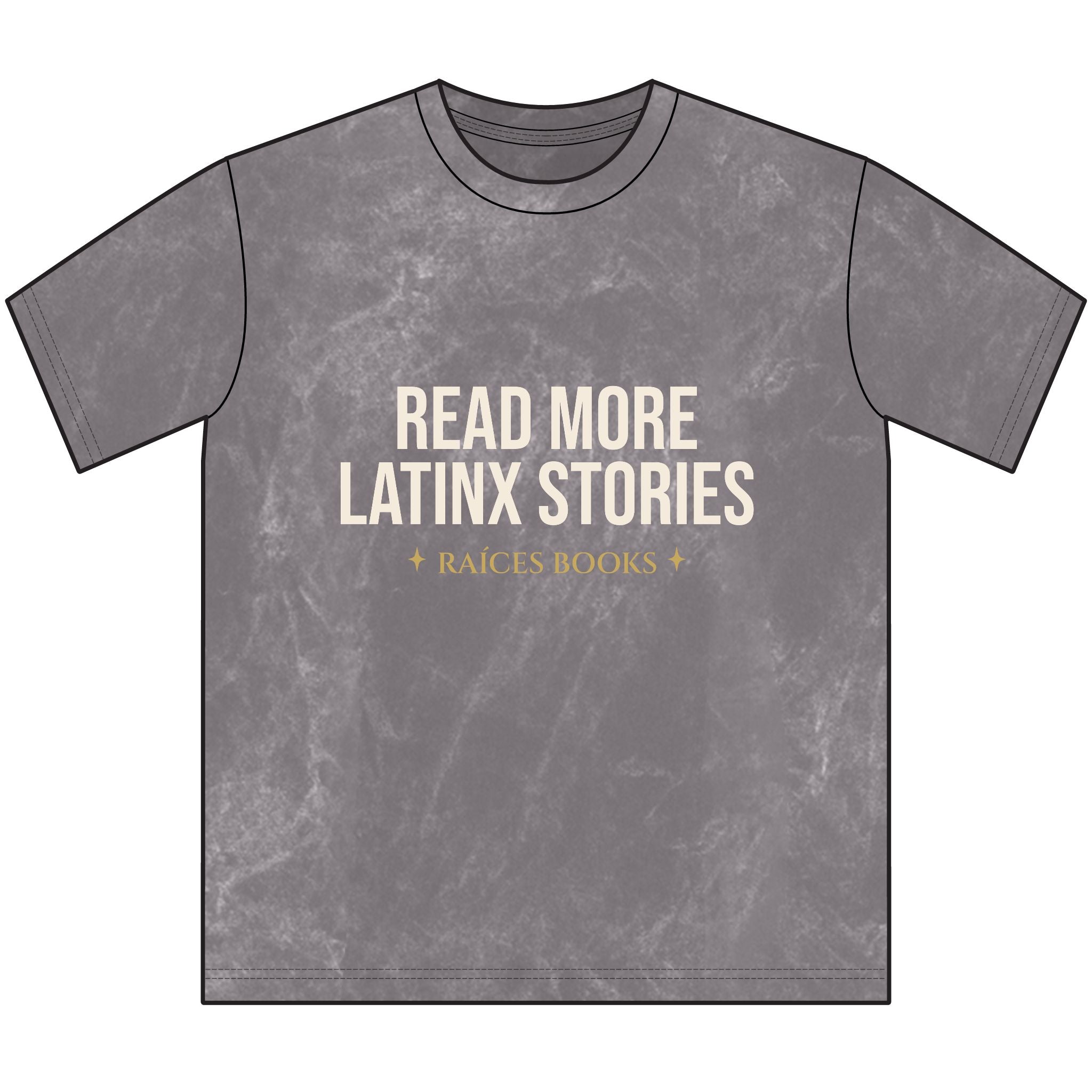 Vintage Crewneck Tee — "Read More Latinx Stories" Inspirational Cultura T-Shirt