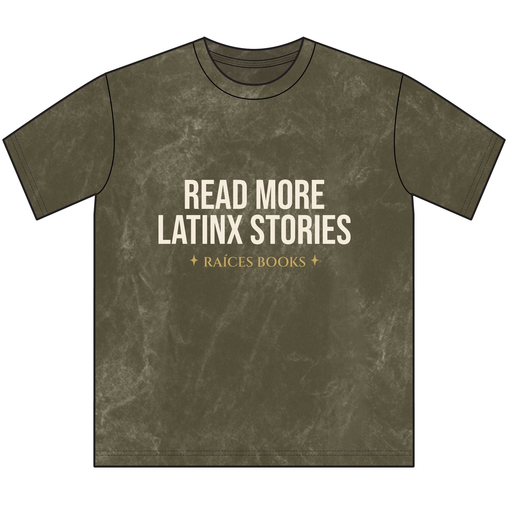 Vintage Crewneck Tee — "Read More Latinx Stories" Inspirational Cultura T-Shirt