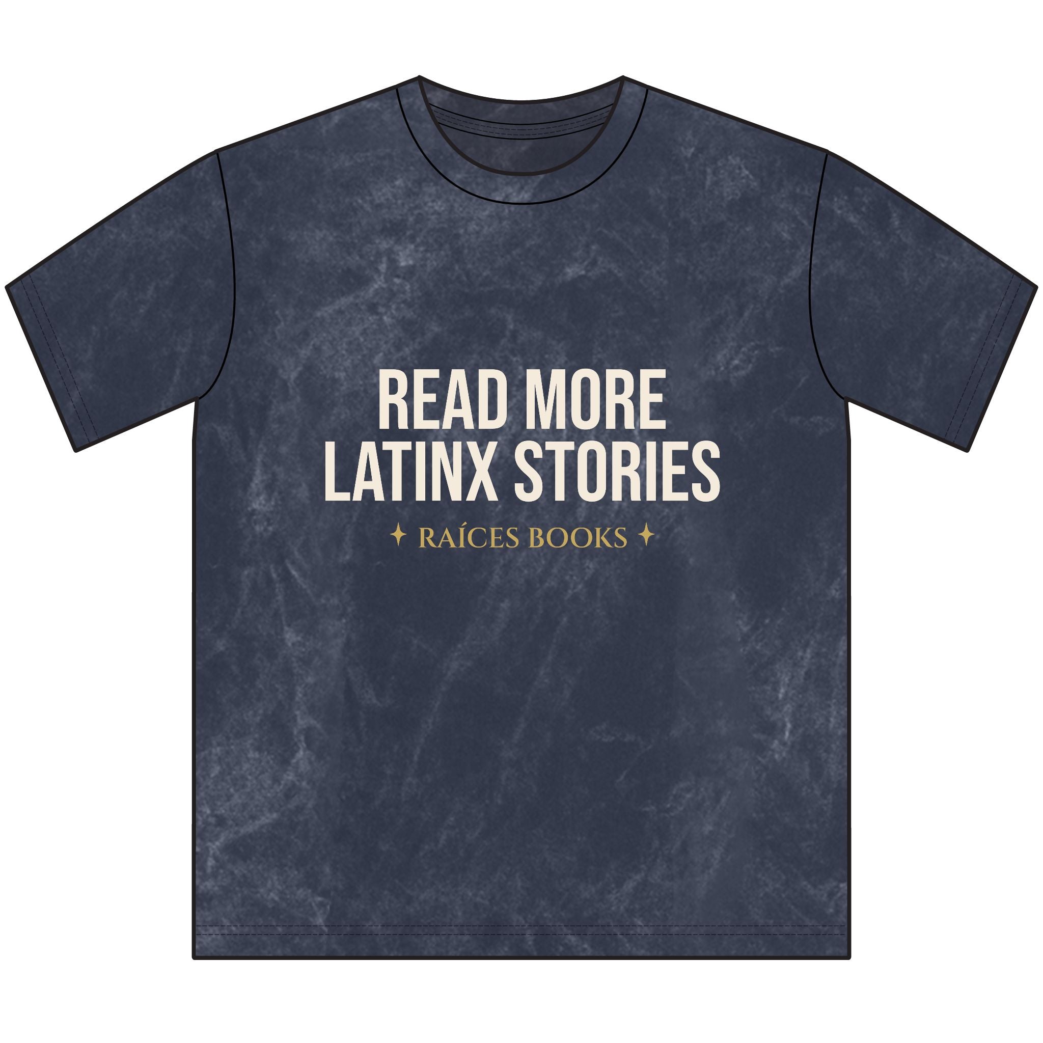 Vintage Crewneck Tee — "Read More Latinx Stories" Inspirational Cultura T-Shirt