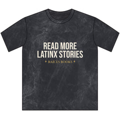 Vintage Crewneck Tee — "Read More Latinx Stories" Inspirational Cultura T-Shirt