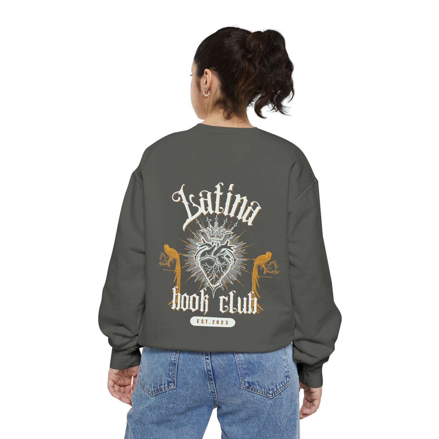Latina Book Club Unisex Garment-Dyed Sweatshirt