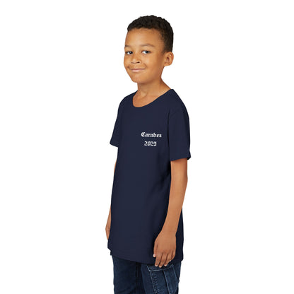 Carabez 2025 Youth Tee (white crest and letters)
