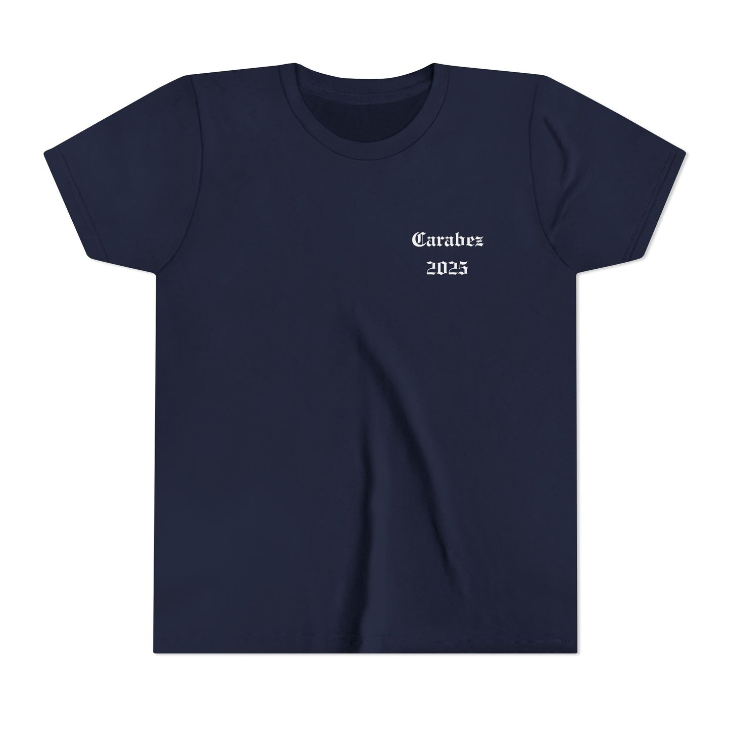 Carabez 2025 Youth Tee (white crest and letters)
