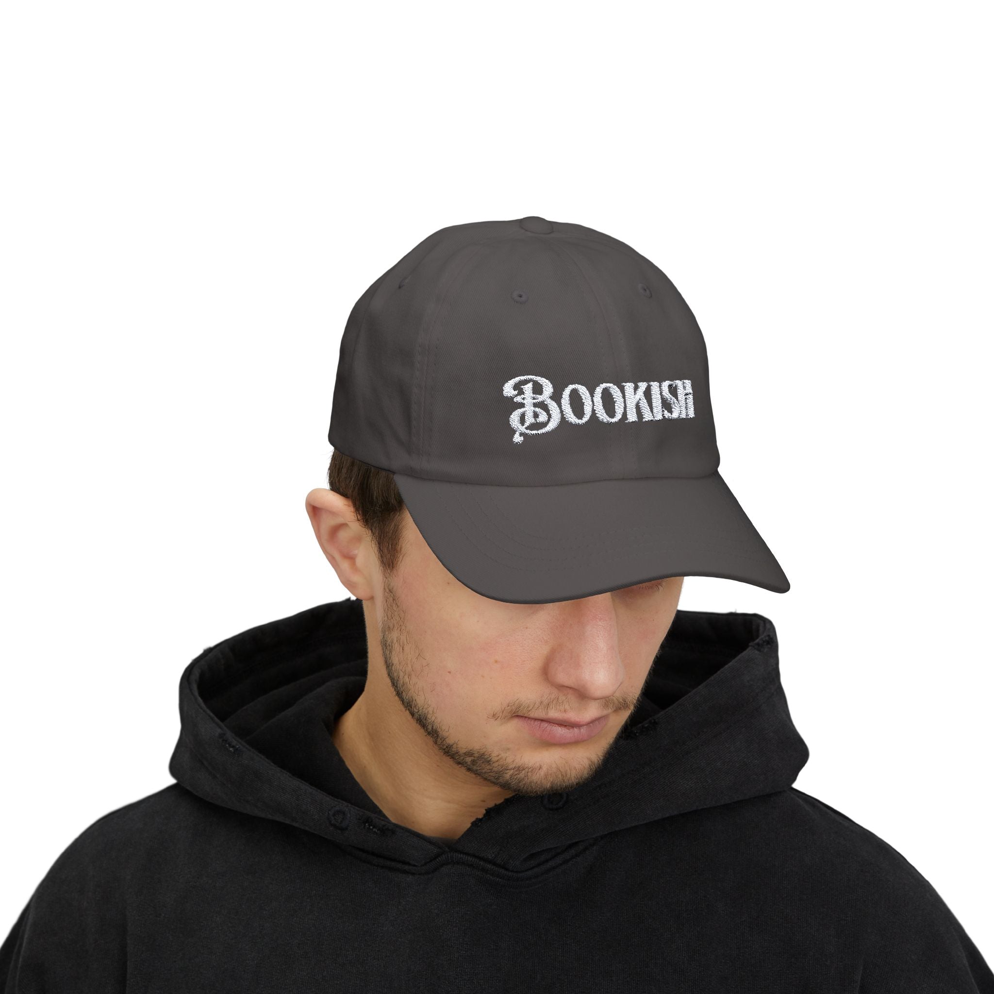 Embroidered Bookish Cap