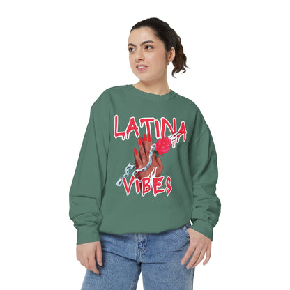 Garment-Dyed Sweatshirt - Latina Vibes