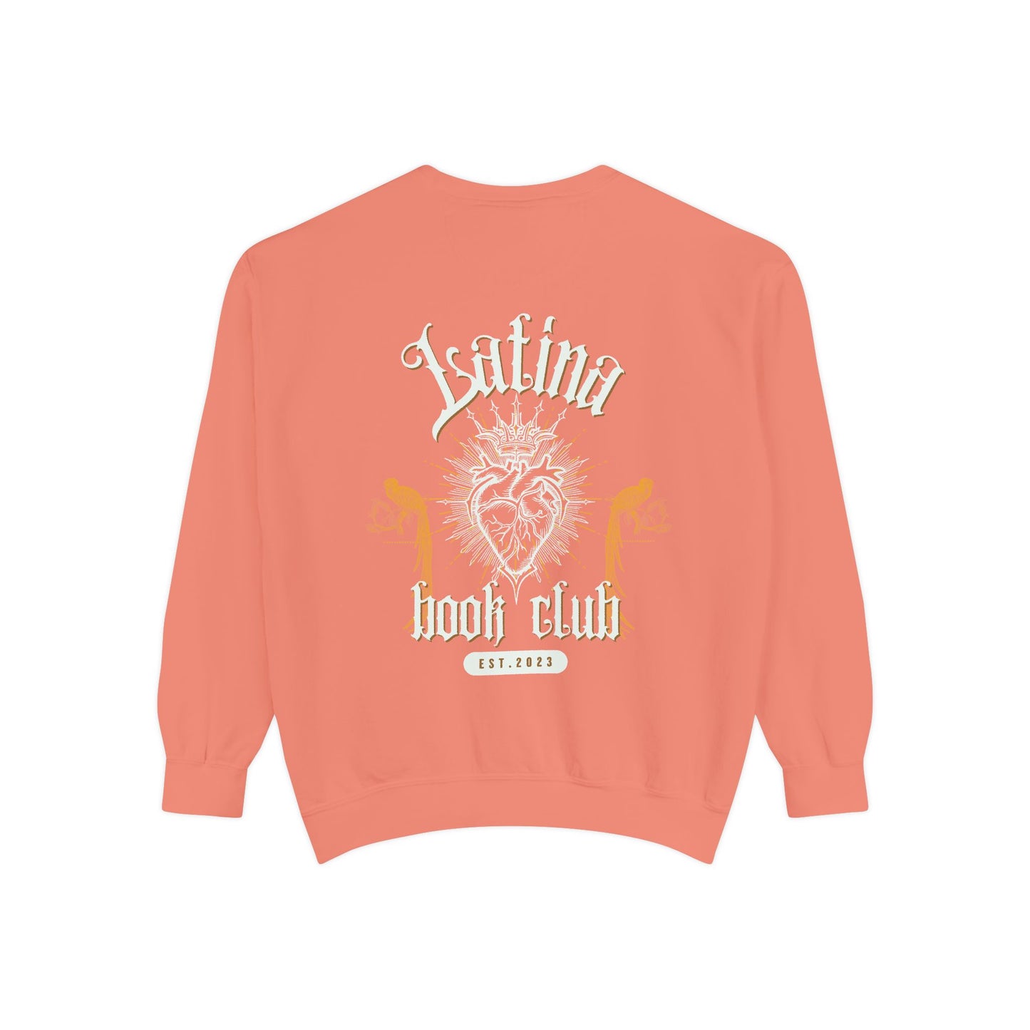Latina Book Club Sweatshirt with Heart Anatomy Design