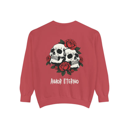 Skull and Roses Sweatshirt - Amor Eterno Design