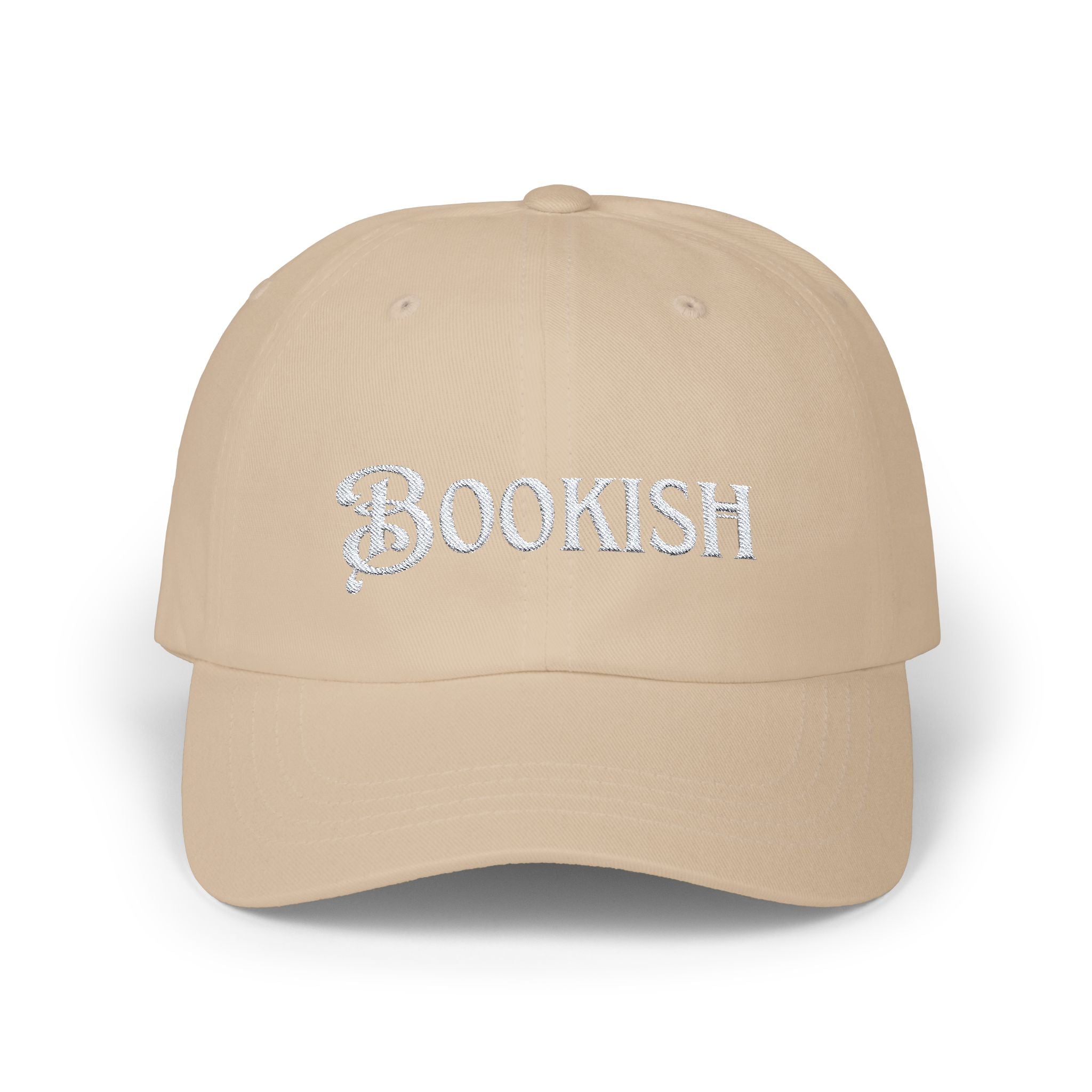 Embroidered Bookish Cap