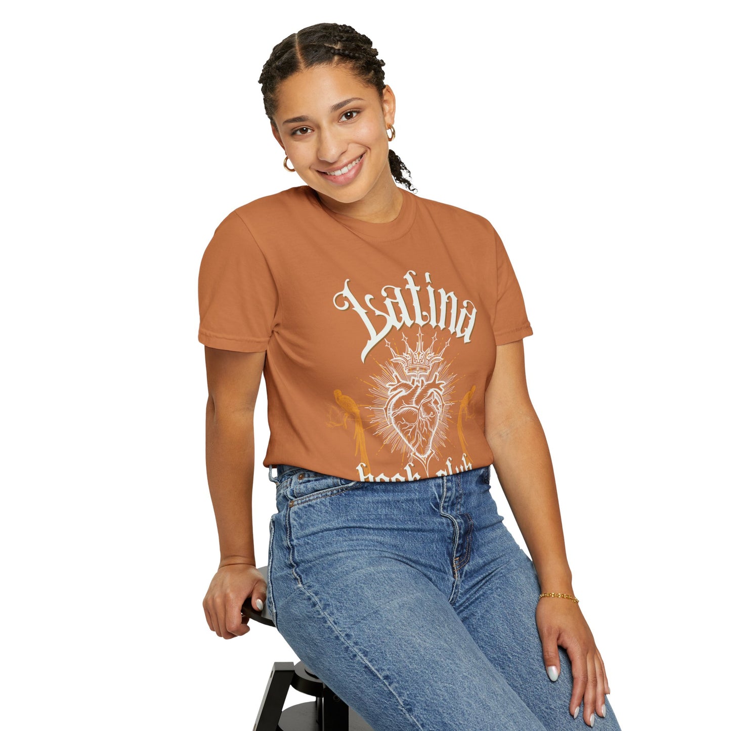 Latina Book Club T-shirt with Heart Anatomy Design