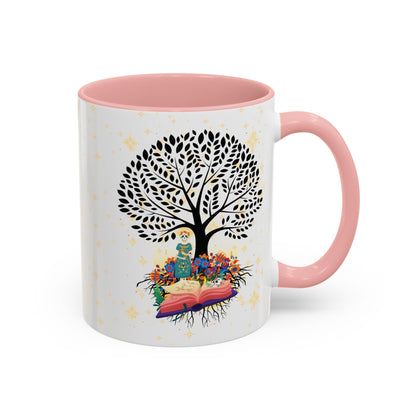 Coffee Mug - Stories are Legacies Too with Catrina, Tree, and Book Design