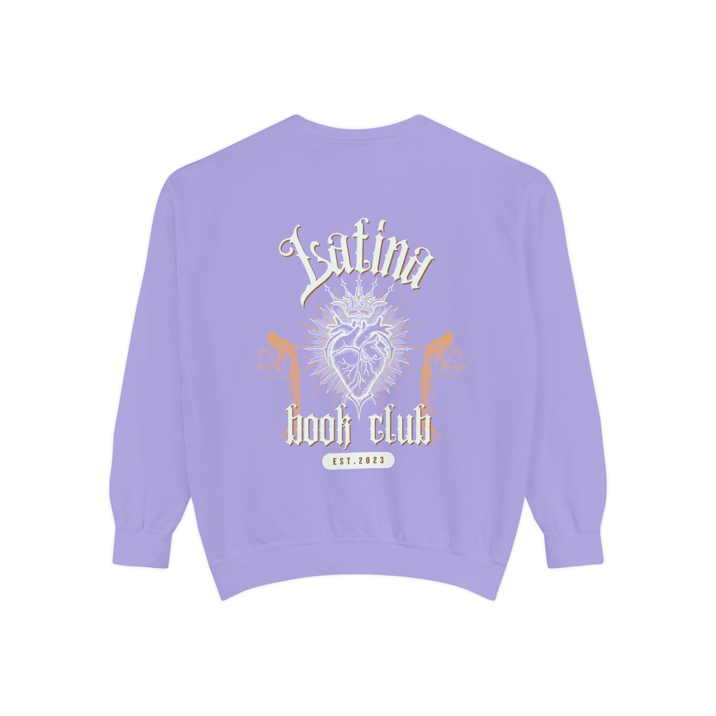 Latina Book Club Sweatshirt with Heart Anatomy Design