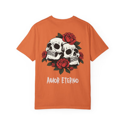 Skull and Roses Tshirt - Amor Eterno Design