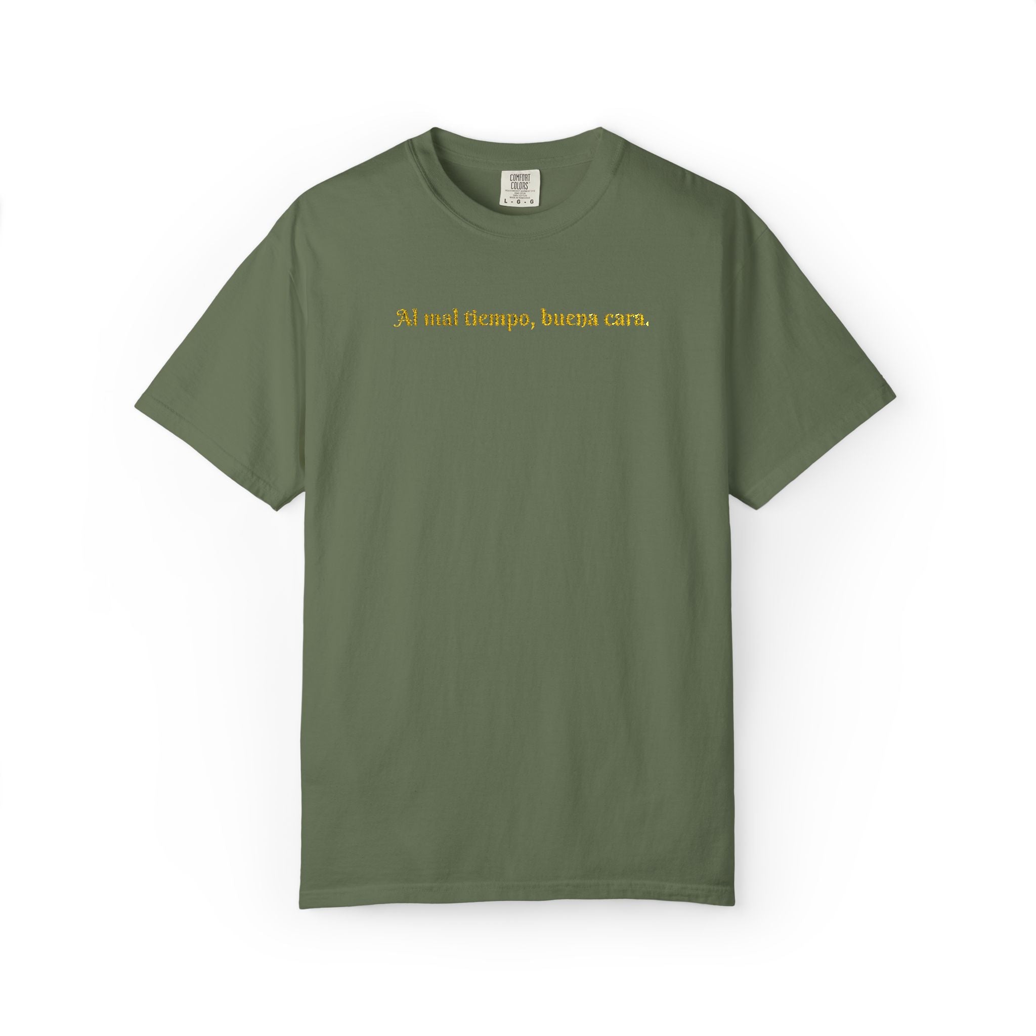 Embroidered Unisex T-shirt - Al mal tiempo, buena cara