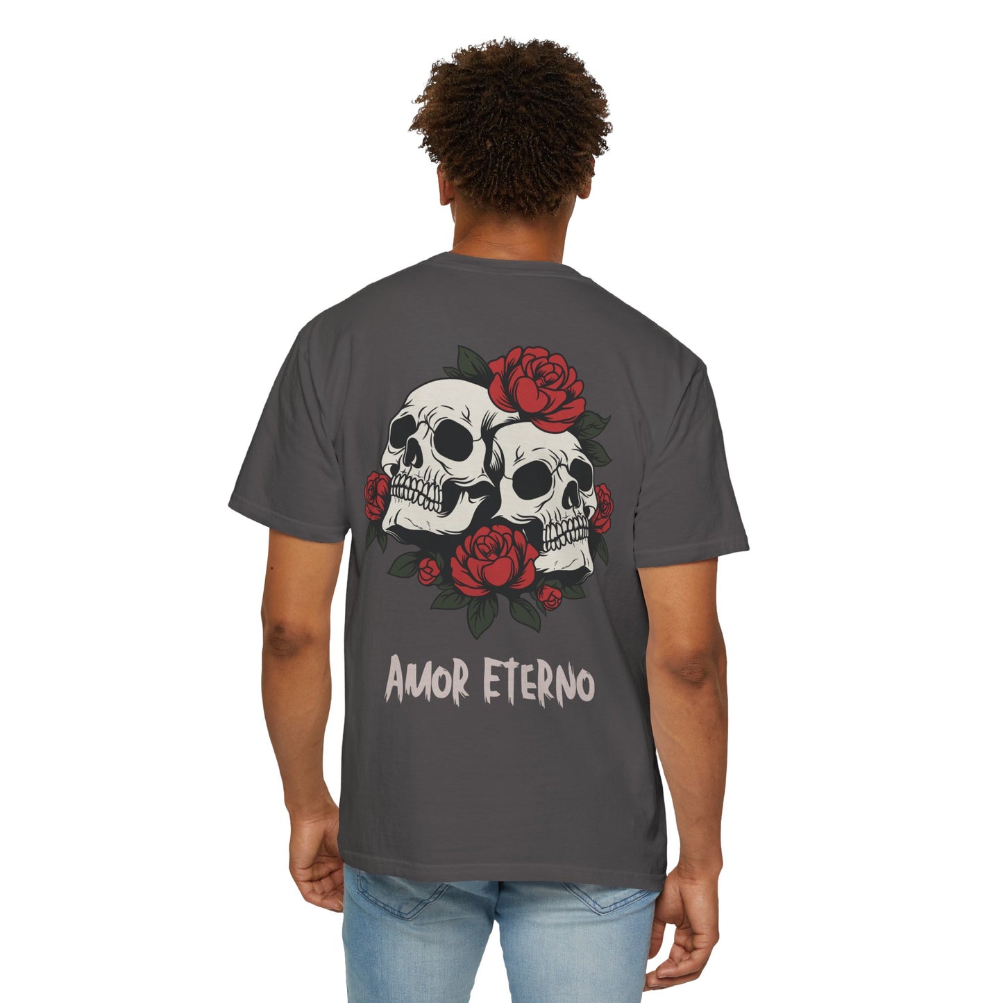 Skull and Roses Tshirt - Amor Eterno Design