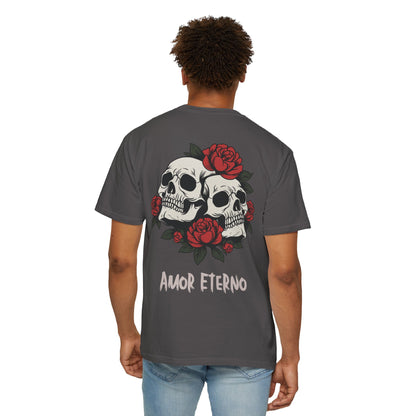 Skull and Roses Tshirt - Amor Eterno Design