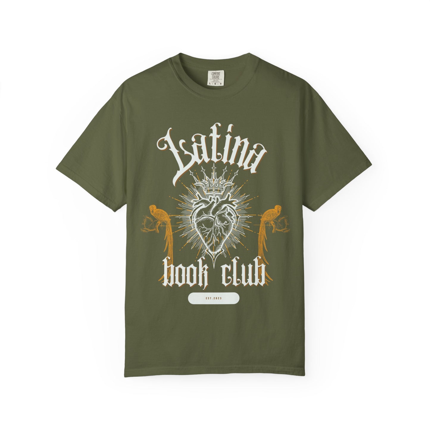 Latina Book Club T-shirt with Heart Anatomy Design