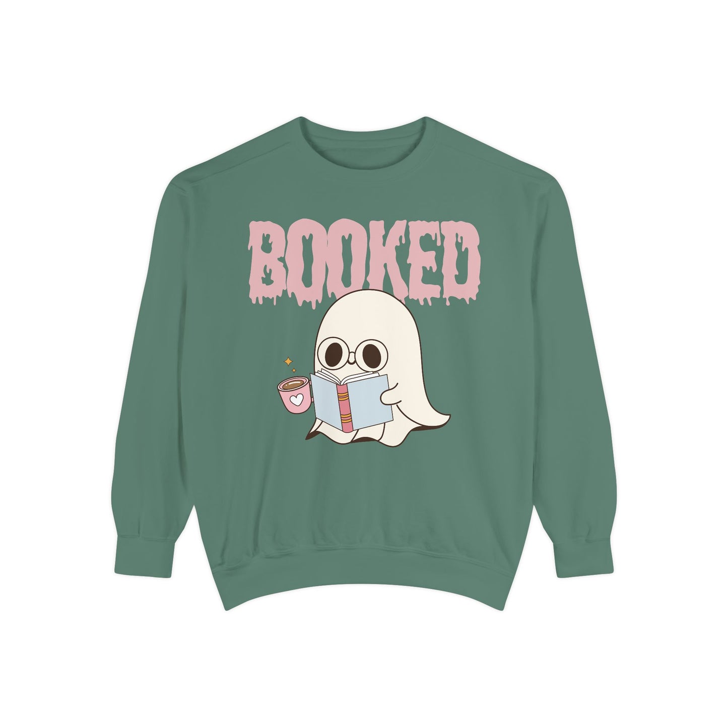 Booked Ghost with Coffee Sweatshirt