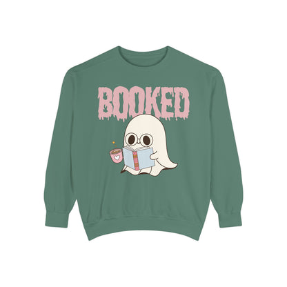 Booked Ghost with Coffee Sweatshirt
