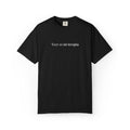 Reading is my therapy Unisex T-shirt Embroidered
