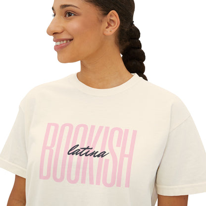 Boxy Tee - Bookish Latina Graphic Shirt for Women