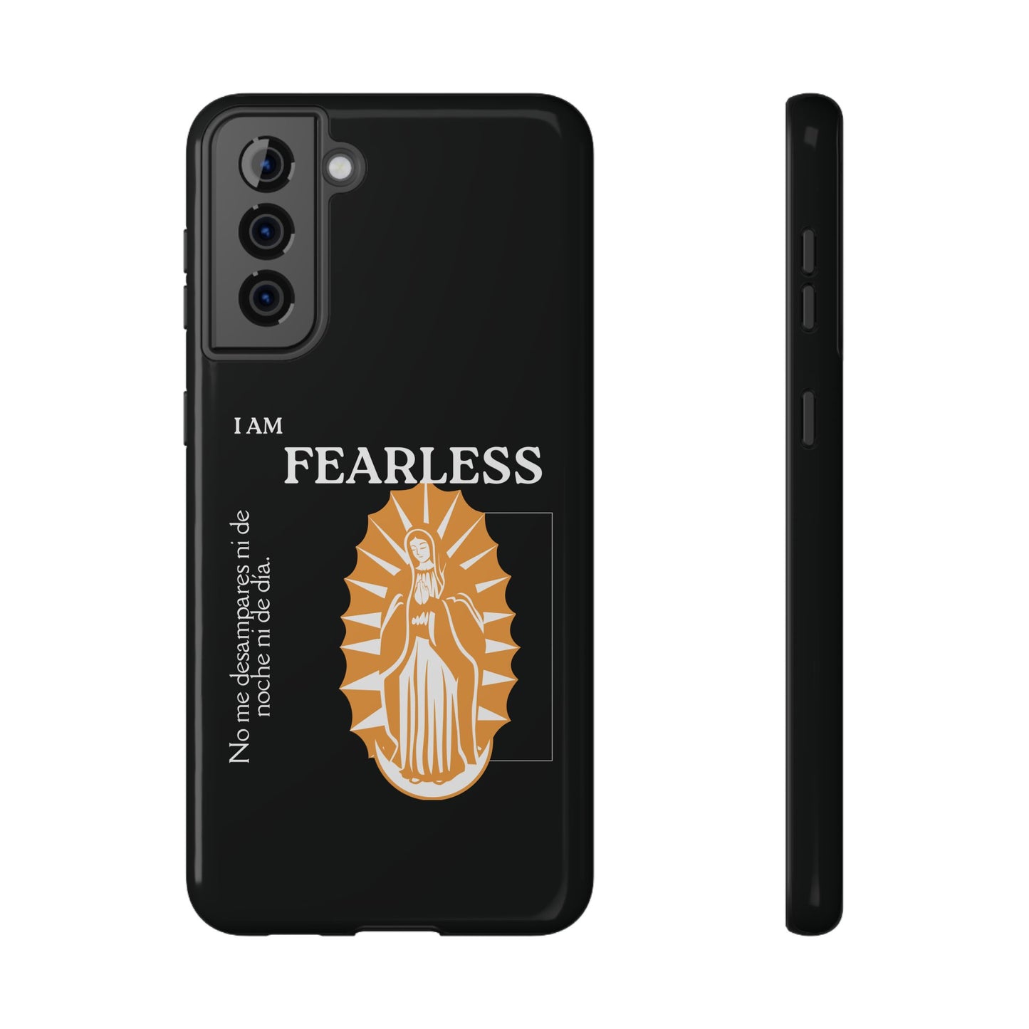 Fearless Impact-Resistant Phone Case, Protective Cover, Inspirational Gift, Unique Design, Motivational Cell Phone Case