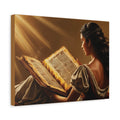 Canvas Wall Art - Magical Latina Reading a Book