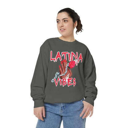 Garment-Dyed Sweatshirt - Latina Vibes