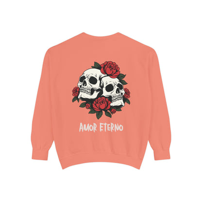 Skull and Roses Sweatshirt - Amor Eterno Design