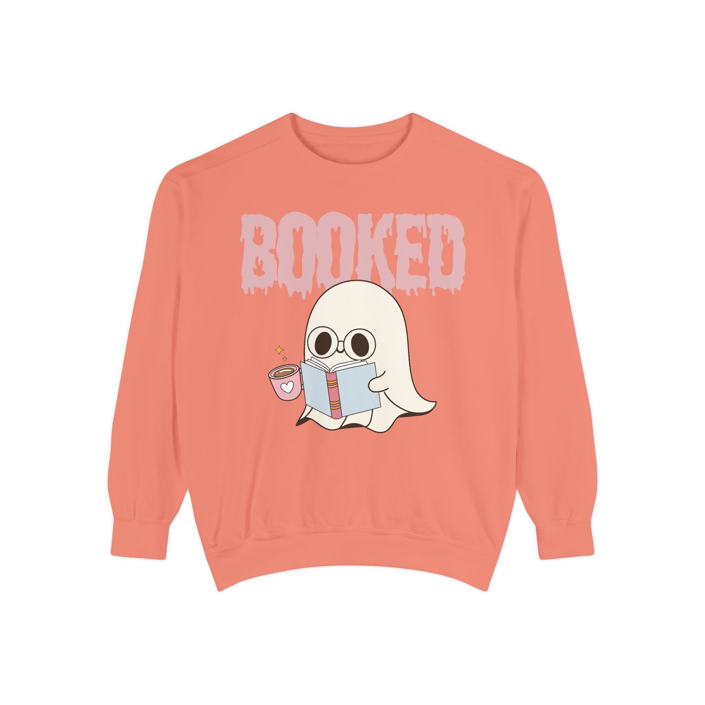 Booked Ghost with Coffee Sweatshirt