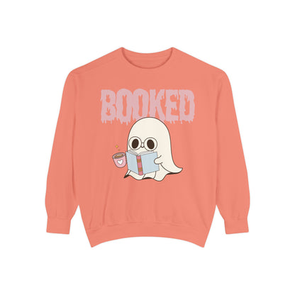 Booked Ghost with Coffee Sweatshirt