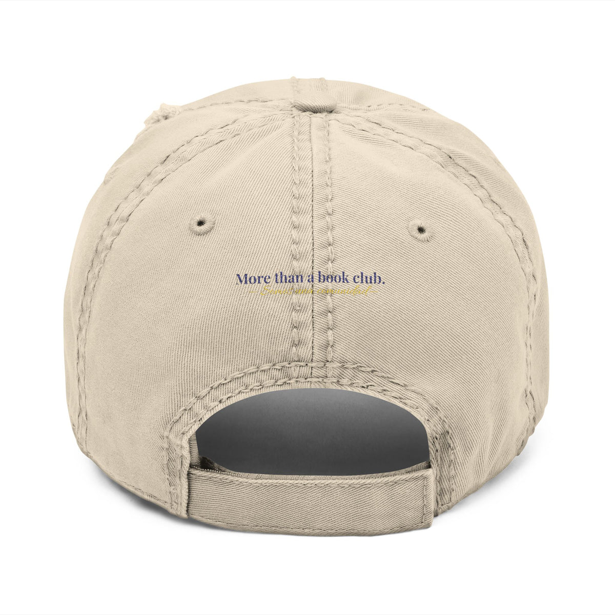 Latina Book Club Embroidered Distressed Hat — 'More than a book club'