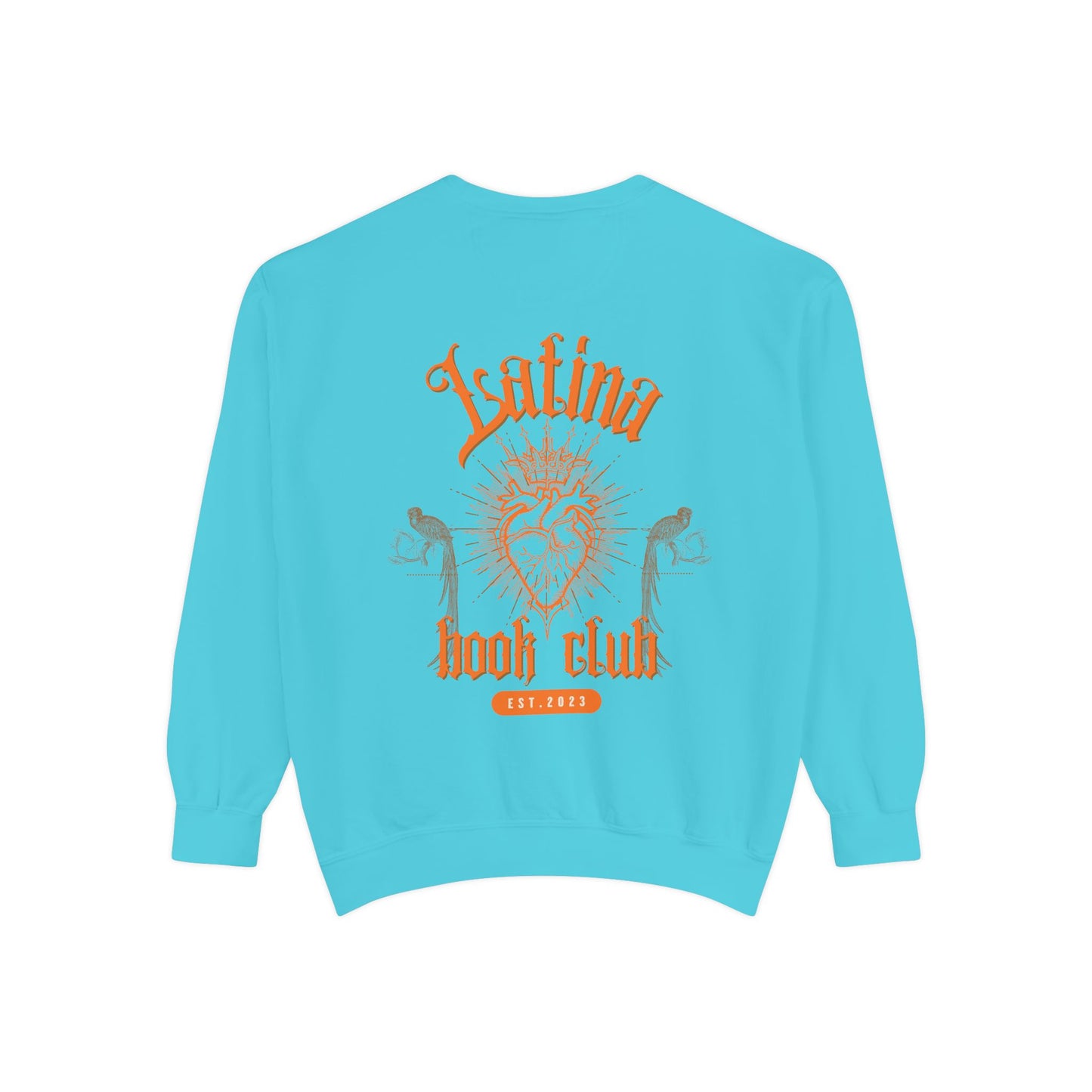 Latina Book Club Sweatshirt with Heart Anatomy Design