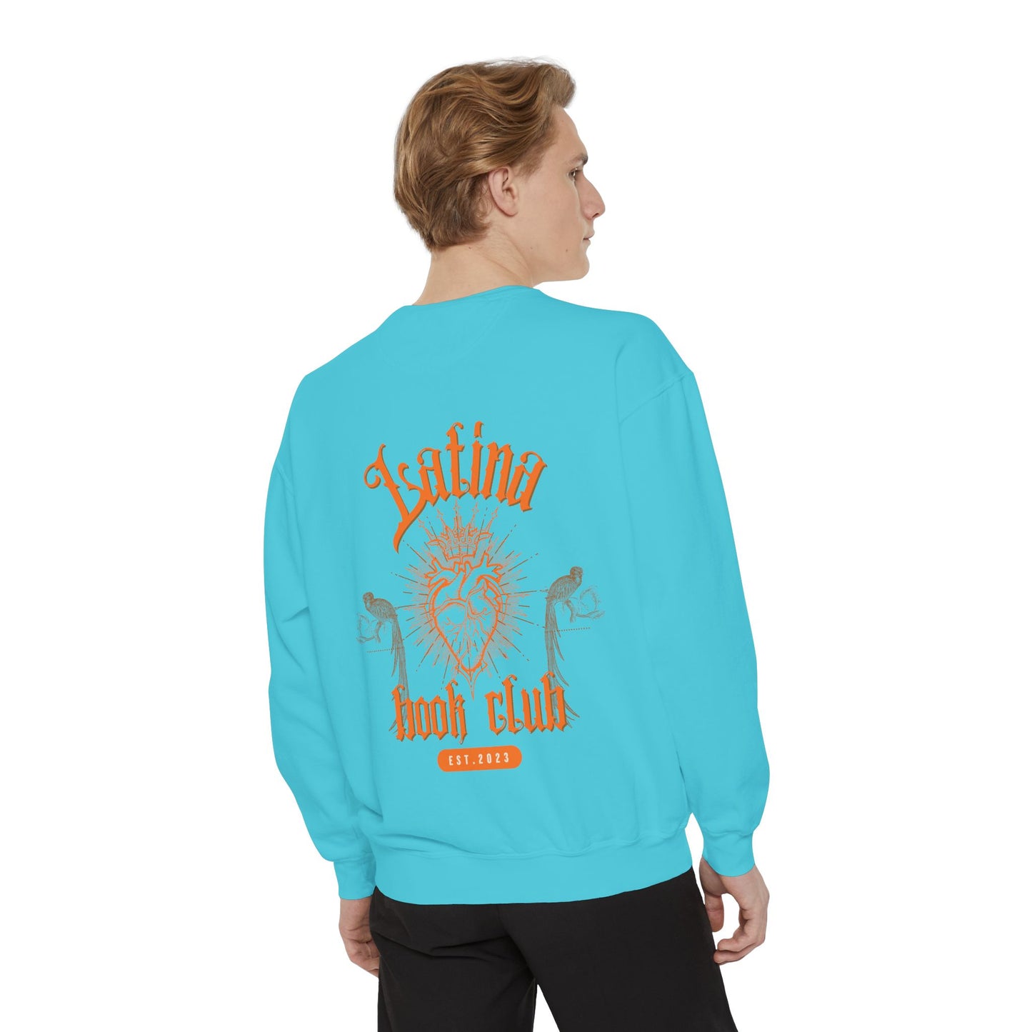 Latina Book Club Sweatshirt with Heart Anatomy Design