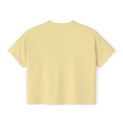 Boxy Tee - Bookish Latina Graphic Shirt for Women