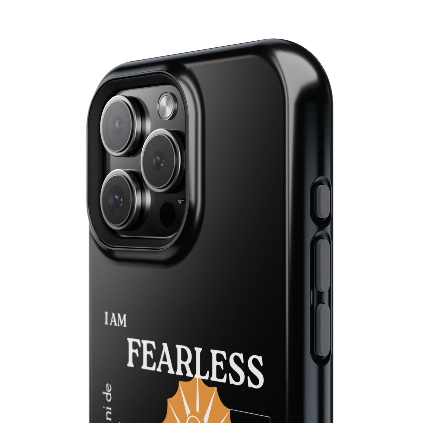 Fearless Impact-Resistant Phone Case, Protective Cover, Inspirational Gift, Unique Design, Motivational Cell Phone Case