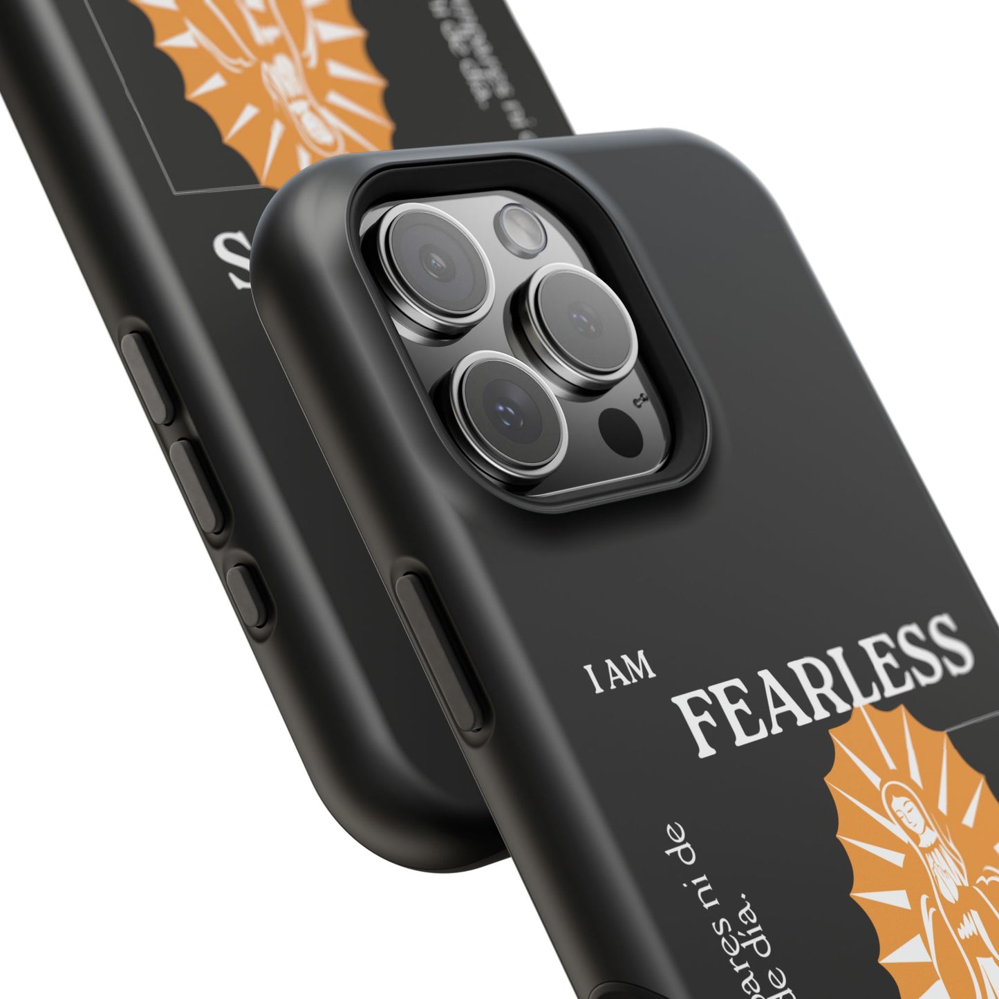 Fearless Impact-Resistant Phone Case, Protective Cover, Inspirational Gift, Unique Design, Motivational Cell Phone Case