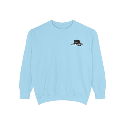 Cat on Book Sweatshirt