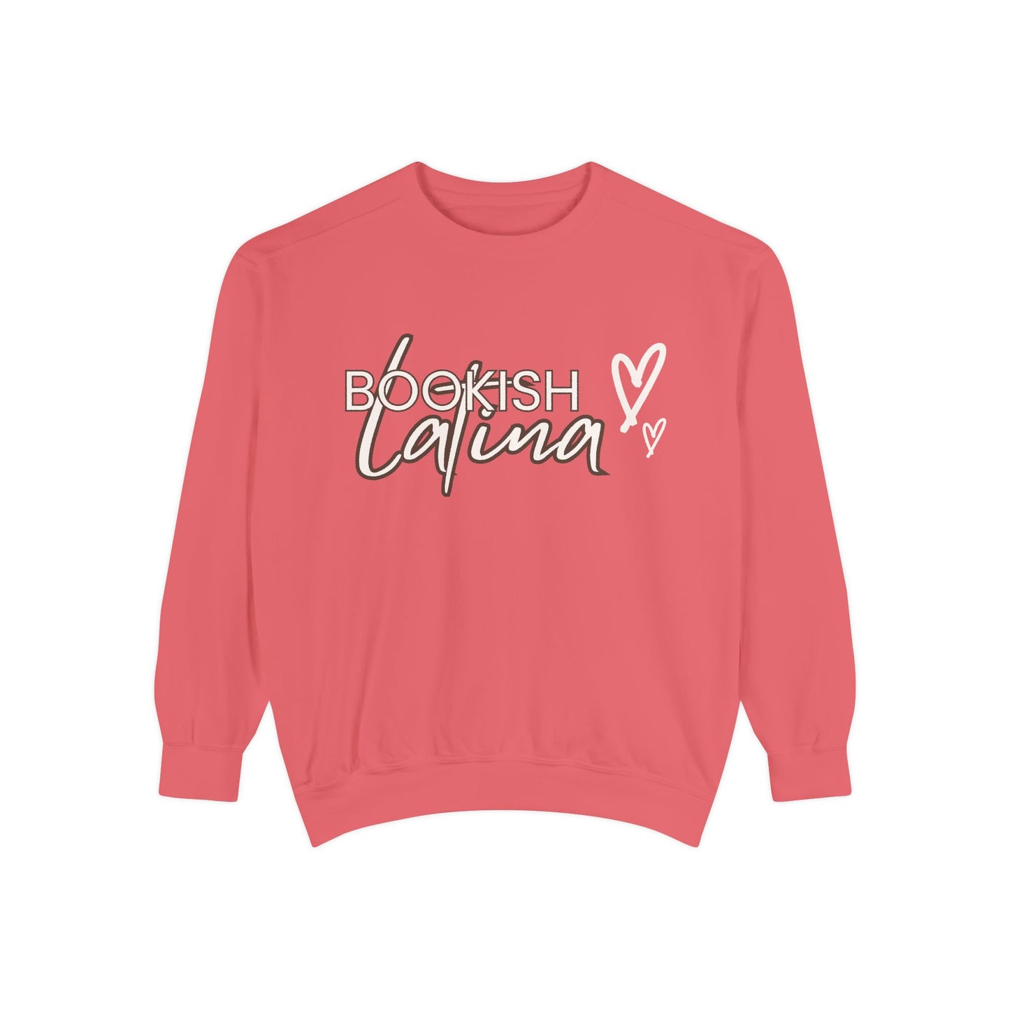 Bookish Latina Sweatshirt- with hearts design