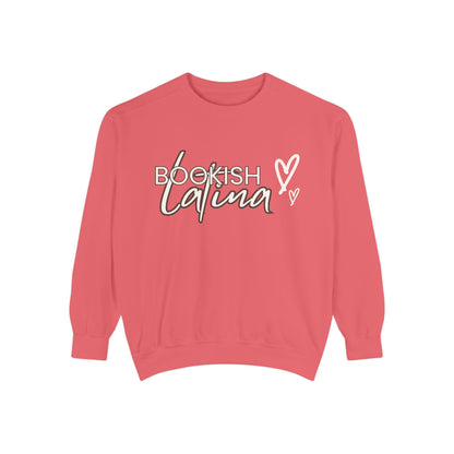 Bookish Latina Sweatshirt- with hearts design