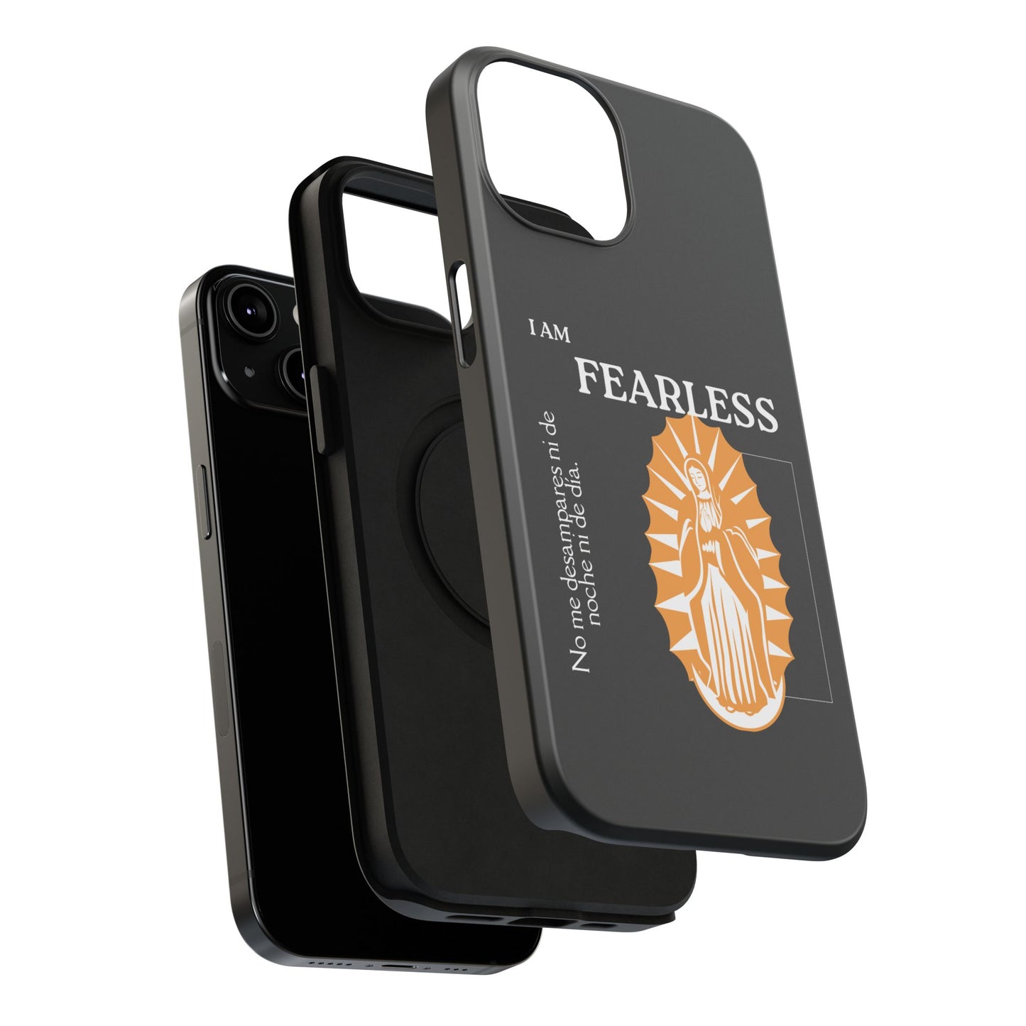 Fearless Impact-Resistant Phone Case, Protective Cover, Inspirational Gift, Unique Design, Motivational Cell Phone Case