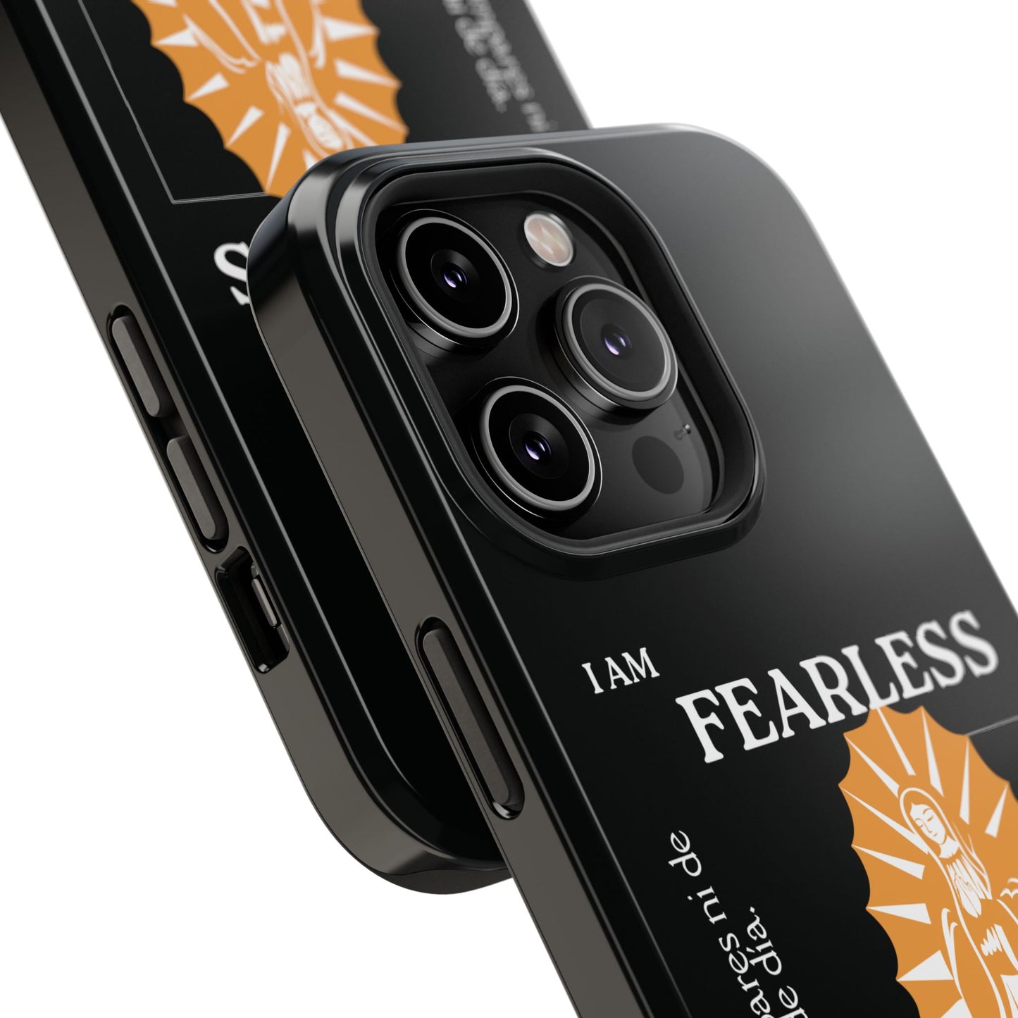 Fearless Impact-Resistant Phone Case, Protective Cover, Inspirational Gift, Unique Design, Motivational Cell Phone Case