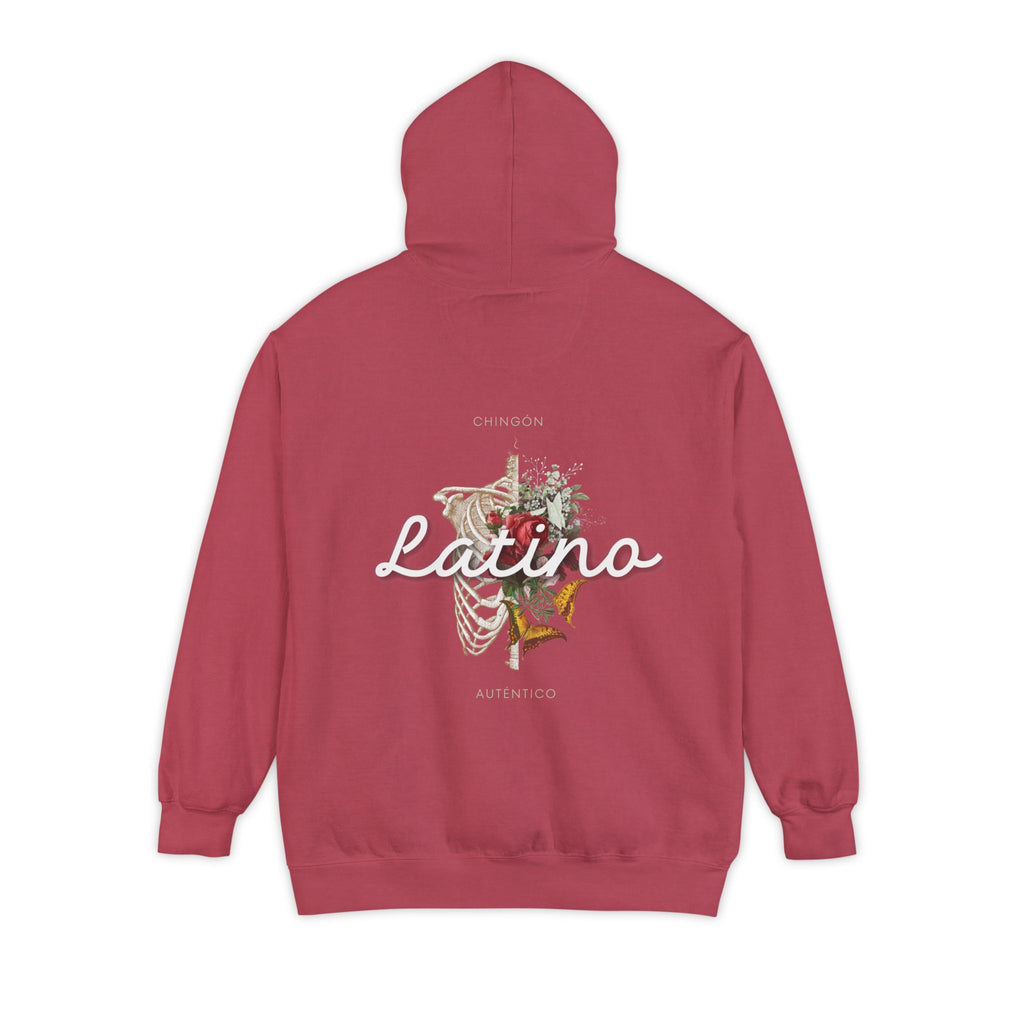 Autentico, Chingon Latino with Calavera Heart Unisex Hoodie